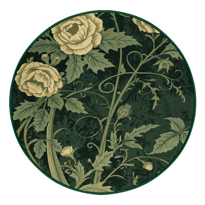 Tapis floral doux et moelleux Eilerman