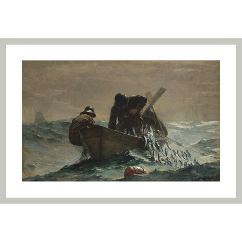 «The Herring Net» par Winslow Homer, impression giclée sur cadre, 28,31 po H x 41,5 po L