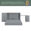 Grand lit escamotable avec port USB, grand tiroir et armoire / bureau-2134350259