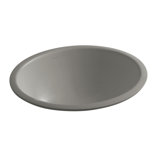 Caxton Ceramic Oval Undermount Bathroom Sink with Overflow