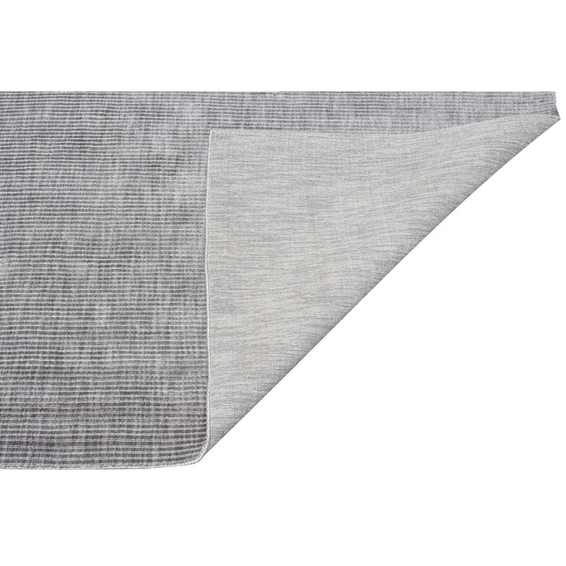 Silk Area Rug in Grey, Rectangle 8' x 10'