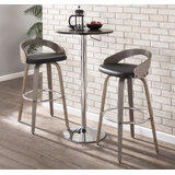 Betuel Swivel Upholstered Counter Stool