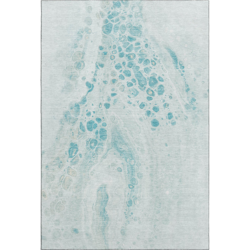 Premium Machine Washable Ralston AMF1935 Abstract Rug, Rectangle 2'6" x 3'10"