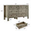 Commode 6 tiroirs pour chambre à coucher, commode double moderne avec tiroirs de rangement-1503085808