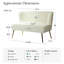 2 Seater Velvet Sofa-2132106701