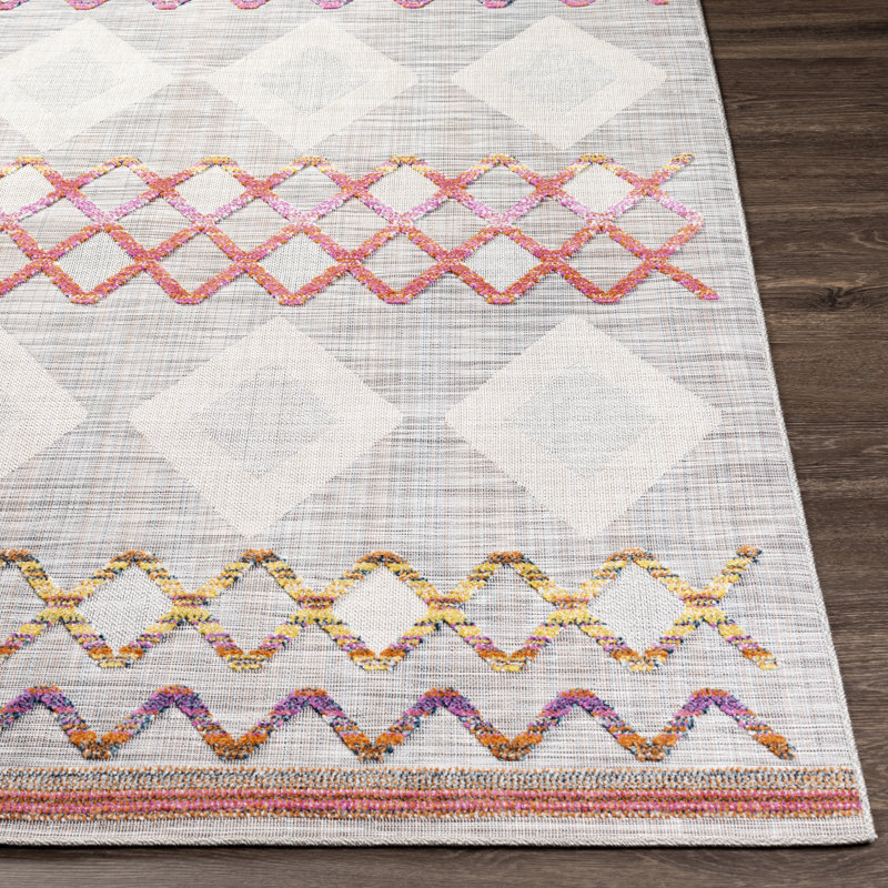 Lula Southwestern Indoor Rug, Rectangle 6'7" x 9'