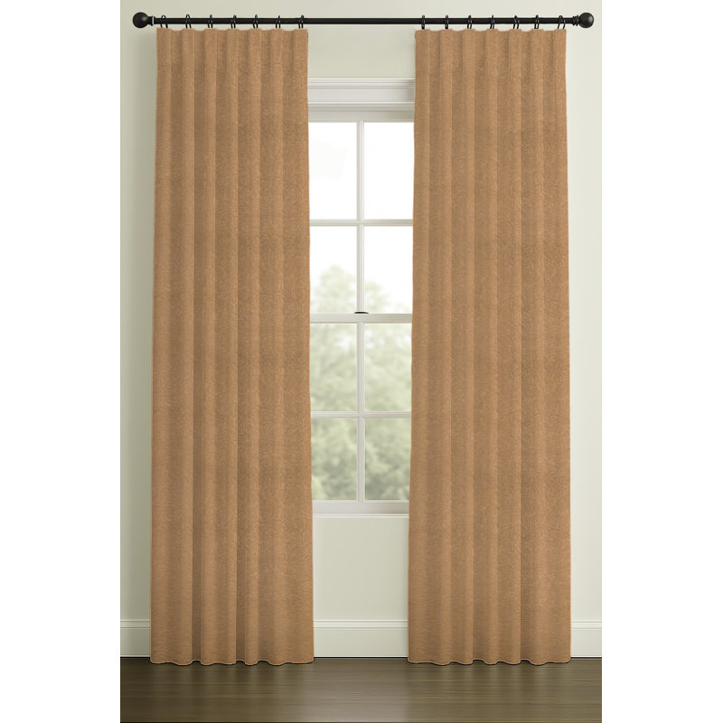 Matelesse de coton à doublure inversée plissée, L 33 po x L 96 po, Brun clair