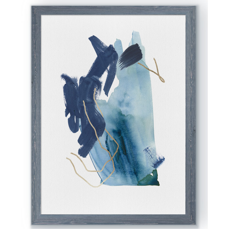 « indigo collision iii » par paul cezanne-cadre photo, reproduction d’art, Impression encadrée, blanc