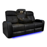 Leather Home Theater Seating with Cup Holder