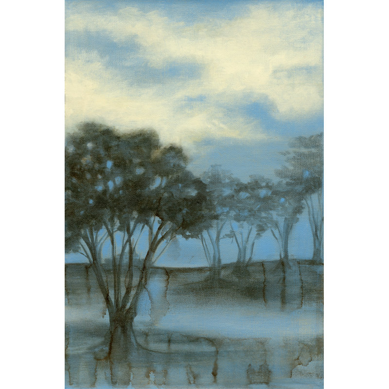 " Crape Myrtles II " by Jennifer Goldberger Painting Print, 12" H x 8" W x 1.25" D