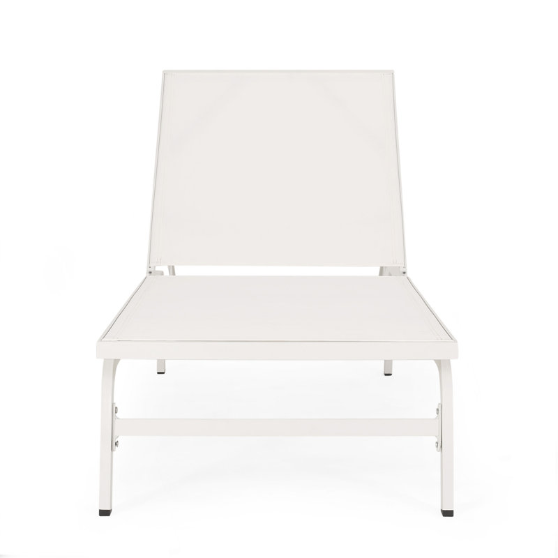 Chaise longue Finn, Blanc