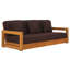 Montford Teak Patio Sofa with Cushions-684620540