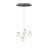 Atkin 5 - Light Nickel Cluster Pendant