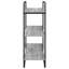 100 cm W Galvanised Steel Bookcase-316661346-316661350