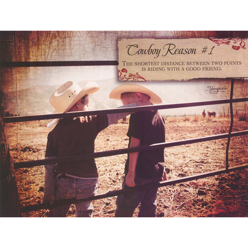 Cowboy Raison 1, H 18 po x l 24 po