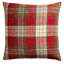 Lockwood Wool Check Cushion in Cranberry Red-134463346-134463348