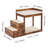 Pet Bunk Bed with Stairs Dog/Cat Window Perch Sleeper Couch Medium Size