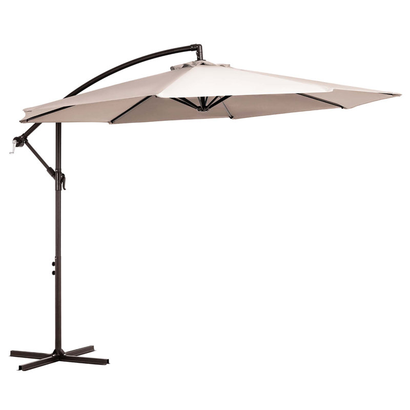 Parasol en porte-à-faux 10 pi Gordonville, Crème