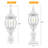 1 -Light 18.9"H Hardwired Transparent Pier Mount Light-682300386