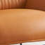 Fauteuil d'appoint et repose-pieds en cuir fleur-1075329706