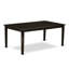 Ensemble de salle à manger 7 pièces composé d'une table de salle à manger rectangulaire avec piédestal et 6 chaises de cuisine en similicuir, 42 x 72 pouces, cappuccino-2049993064