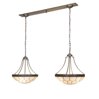 Luminaire suspendu pour îlot de cuisine 8 lumières Vincent Honeycomb