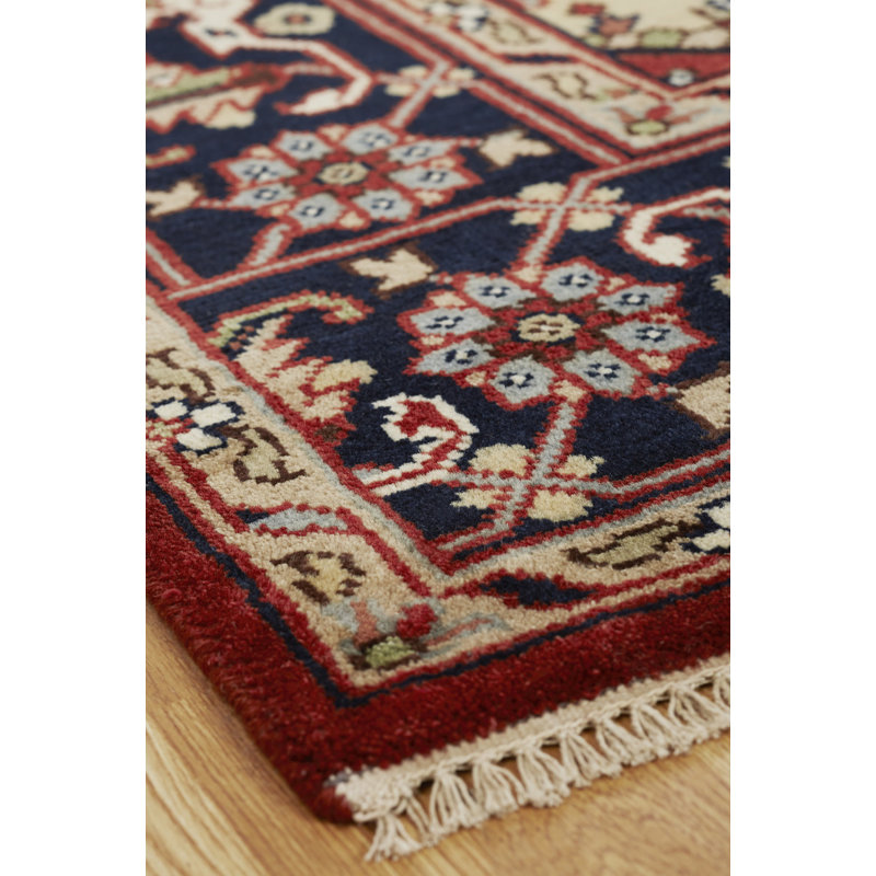 Marshfield Hand Knotted Wool Oriental Indoor Rug, Rectangle 9' x 12'