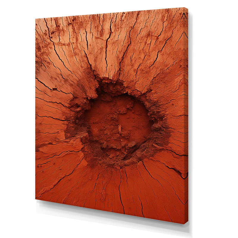 «Abstract Orange Graceful Woodland», reproduction d'art murale abstraite, Toile tendue, H 32 po x l 24 po x P 1 po