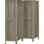 4 Paravents gris rustique en bois flotté, teinte, 68,7 po de hauteur x 69,5 po de largeur, 0,76 po de profondeur, pin et paravent avec style, attrait, 68,7 po x 69,5 po x 0,76 po, pin, placage