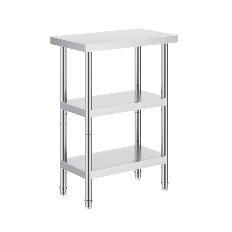 Table de préparation en acier inoxydable