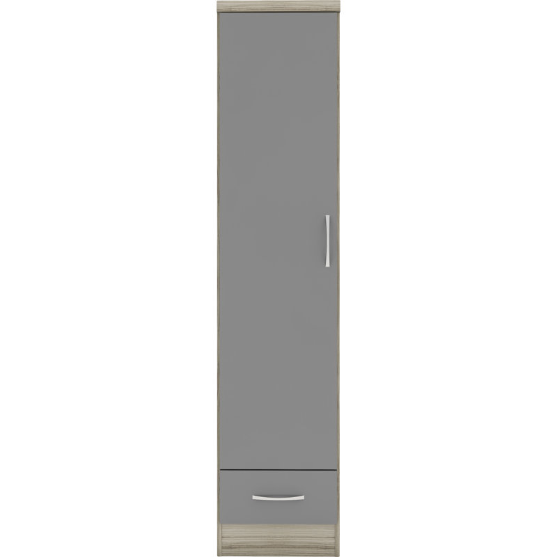 Cascio 1 Door Wardrobe, Grey