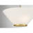 Luminaire suspendu semi-encastré ou suspendu 3 lumières Hashimoto en nickel satiné-1122374718