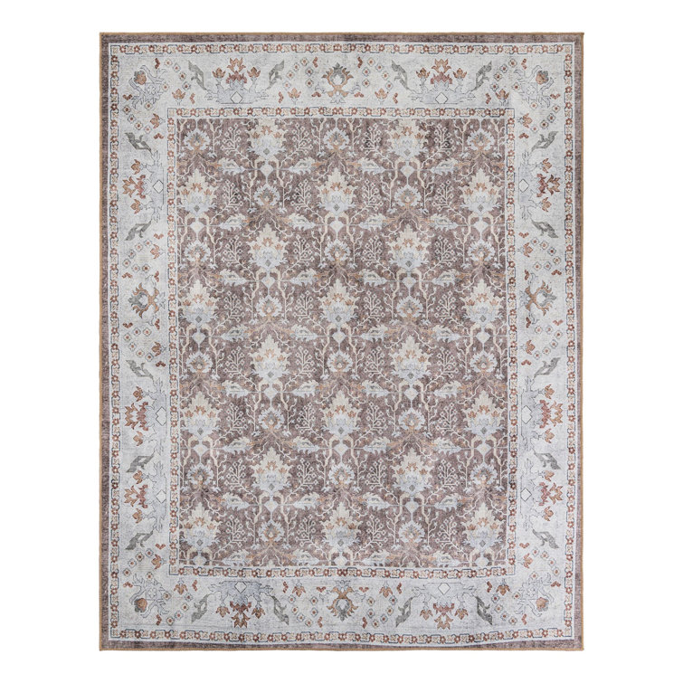 Makensley Performance Chenille Floral Indoor Rug