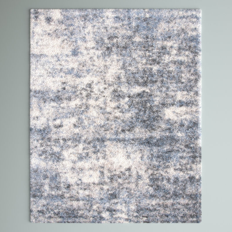 Tapis ivoire / bleu Niels, Rectangle 11 pi x 15 pi