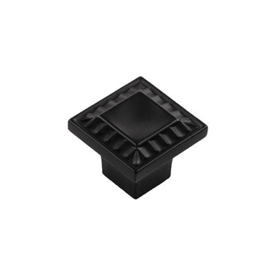 Bijou Astoria Collection Square Knob - 1" x 1 " Cabinet Knob - Traditional Hardware for Drawers & Cabinets