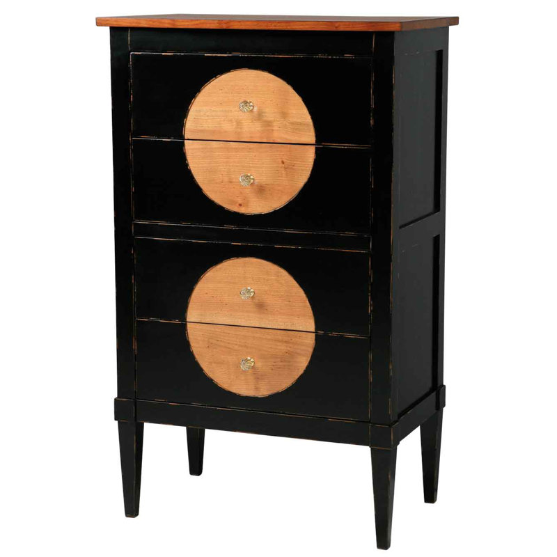 Solid Wood 26.37'' W 4 - Drawer Dresser