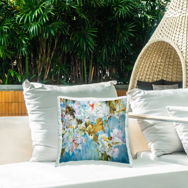Housse et insert de coussin décoratif en polyester pour intérieur / extérieur Liz Jardine