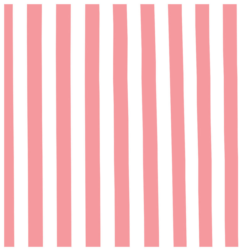 Pink Stripes Double Sided Throw Pillows, 14 X 14 pouces