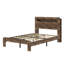 LED Light Headboard Storage Bed With Dual USB Charging Ports And Underbed Storage Space-1837422365