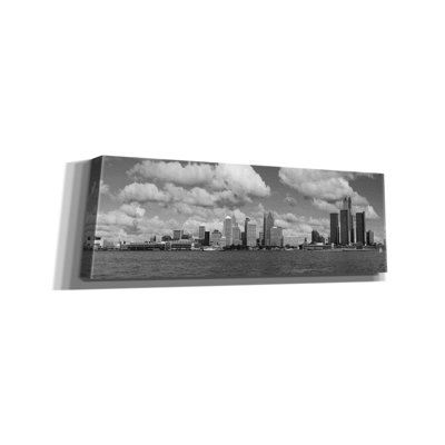 " Detroit Skyline Panorama 4 " by Monte Nagler