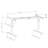 Adjustable L-Shaped Metal Base Standing Desk-863680342