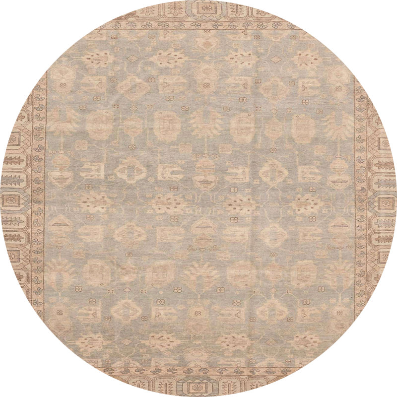 Abstract Indoor Rug, Round 8'