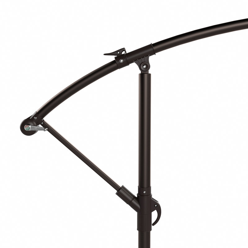Parasol déporté de 10 pi Hartt, Gris
