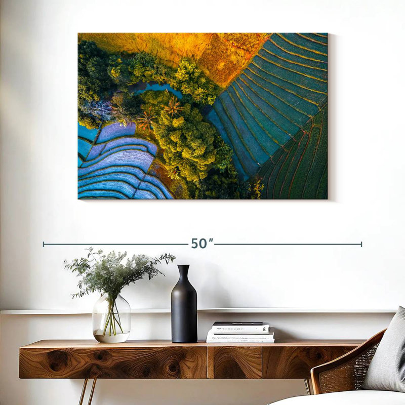 Rizières Alvord Bali, H 26 po x l 39 po