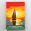 Muccles Sailing What A Wonderful World - 1 pièce, reproduction d'art graphique sur toile tendue-584693576