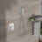 Versatile Dual Shower Head, Stainless Steel, Modern Chrome Finish, Ideal For Luxury Bathrooms