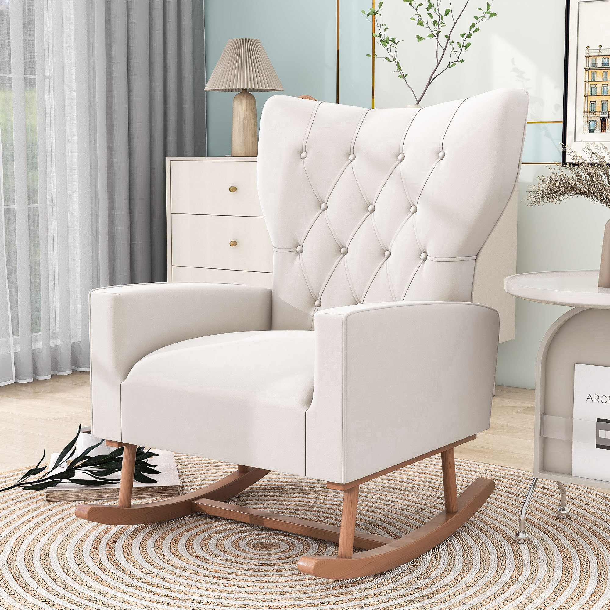 Rocking chair in online bedroom