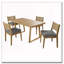 Ensemble repas 7 pièces d'extérieur en bois d'acacia avec coussins épais-1862591633