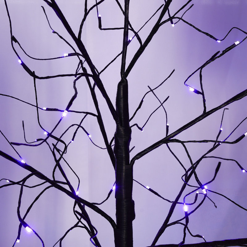 3 arbres avec lumières et support robuste
