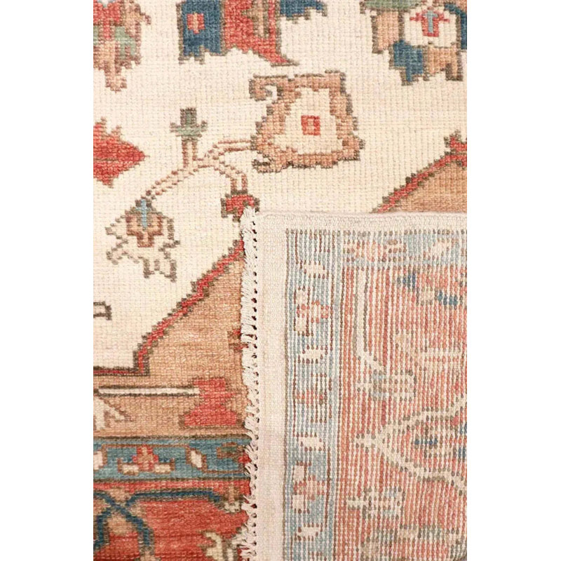 Oriental Area Rug in Ivory, Rectangle 8'10" x 11'9"